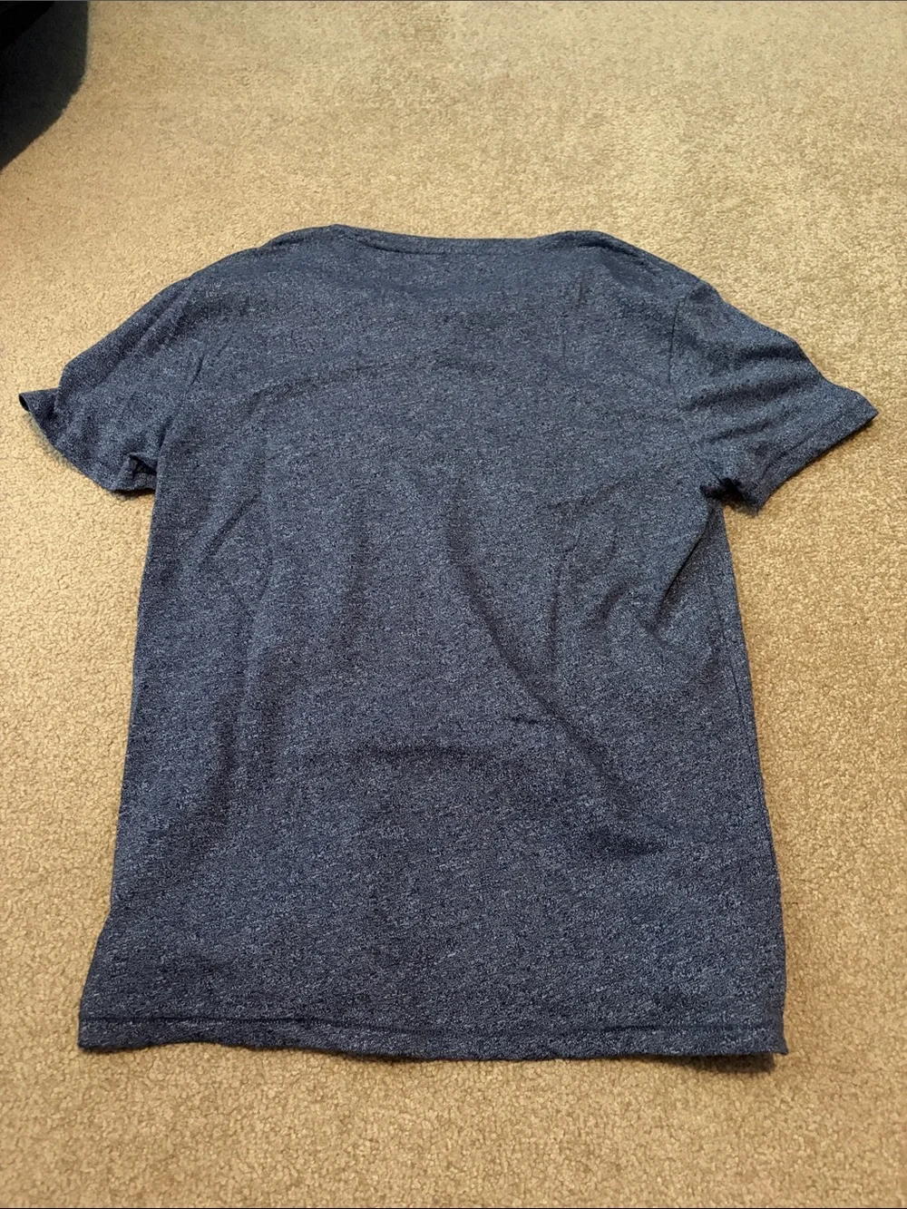 Banana Republic Navy Heather V-Neck Short Sleeve Tee